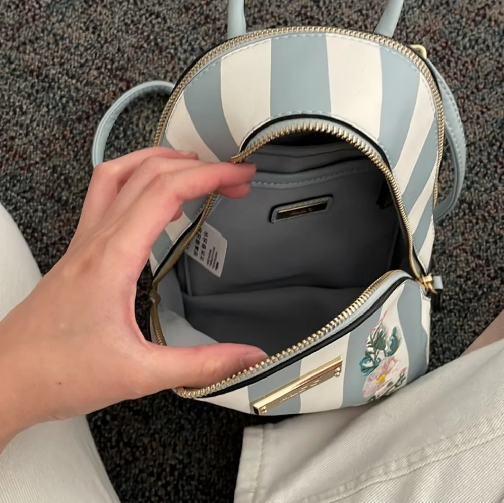 Aldo Striped and Floral Mini Backpack